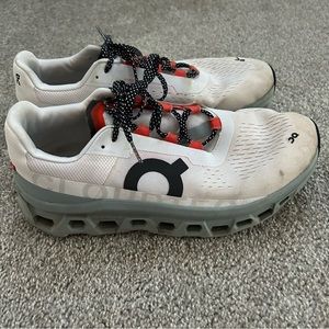 On Cloudmonsters running shoes frost surf color - Men’s size 9 Women’s size 10.5